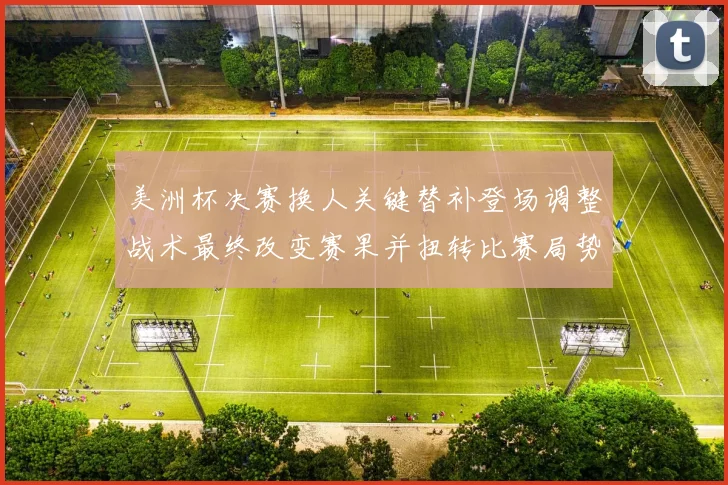 美洲杯决赛换人关键替补登场调整战术最终改变赛果并扭转比赛局势